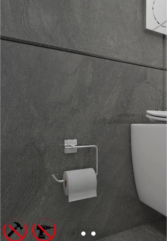 VİSİON YAPIŞKANLI AÇIK WC KAĞITLIK (KROM)